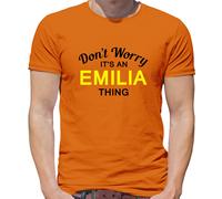 Don'T Worry It's Un Emilia Cosa T-Shirt - Cognome Custom Nome Famiglia