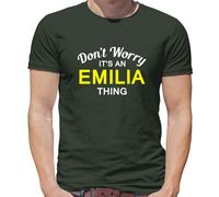 Don'T Worry It's Un Emilia Cosa T-Shirt - Cognome Custom Nome Famiglia