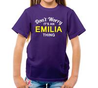 Don'T Worry It's Un Emilia Cosa T-Shirt - Cognome Custom Nome Family