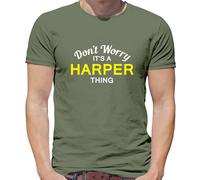 Don'T Worry It's Un Harper Cosa T-Shirt - Cognome Custom Nome Famiglia