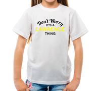 Don'T Worry It's Un Lawrence Cosa - T-Shirt - Cognome Su Nome Famiglia