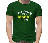 Don'T Worry It's Un Mario Cosa T-Shirt - Cognome Custom Nome Famiglia