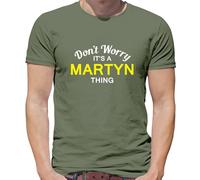 Don'T Worry It's Un Martyn Cosa T-Shirt - Cognome Custom Nome Famiglia