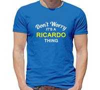 Don'T Worry It's Un Ricardo Cosa T-Shirt - Cognome Custom Nome Famiglia