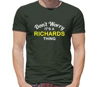 Don'T Worry It's Un Richards Cosa T-Shirt - Cognome Custom Nome Famiglia
