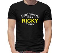 Don'T Worry It's Un Ricky Cosa T-Shirt - Cognome Custom Nome Famiglia