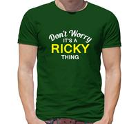 Don'T Worry It's Un Ricky Cosa T-Shirt - Cognome Custom Nome Famiglia