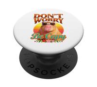 Don't Worry - Occhiali da sole vintage Capybara, stile vintage PopSockets PopGrip Adesivo