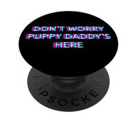 Don't Worry Puppy Daddy's Here 2000s Grunge Dog Themed PopSockets PopGrip Adesivo