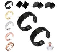 Donubiiu Anello Sömni, anello da donna con menopausa, originale, regolabile, naturale, per uomini e donne, per rilassamento, riduzione della fatica, 1PC, Acciaio inossidabile, 1