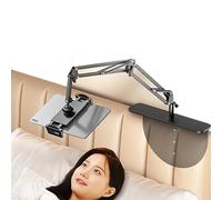 Donubiiu Hidden Bedside Phone Tablet Holder Retractable, Insertable Slit And Clip-On Cell Phone Tablet Holder for Bed,Sofa And Desk
