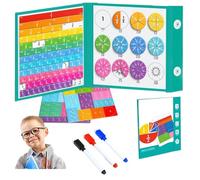 Donubiiu Rechenmeister 2026 nuovo gioco di matematica magnetica, 102 pezzi disco magnetico, altalena nuvola gioco di calcolo, promuovere la creatività e l'apprendimento per bambino (2)