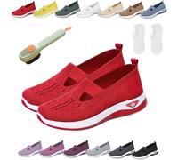 Donubiiu Scarpe Annelie, Annelie - La scarpa estiva che fa sentire la leggerezza, scarpe ortopediche da donna a piede largo, scarpe estive slip-on leggere, comode in rete ortopediche, a, 42 EU