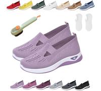 Donubiiu Scarpe Annelie, Annelie - La scarpa estiva che fa sentire la leggerezza, scarpe ortopediche da donna a piede largo, scarpe estive slip-on leggere, comode in rete ortopediche, h, 38 EU