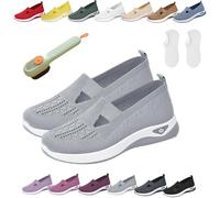 Donubiiu Scarpe Annelie, Annelie - La scarpa estiva che fa sentire la leggerezza, scarpe ortopediche da donna a piede largo, scarpe estive slip-on leggere, comode in rete ortopediche, k, 41 EU