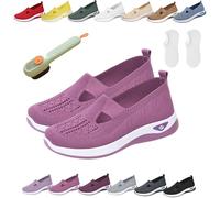 Donubiiu Scarpe Annelie, Annelie - La scarpa estiva che fa sentire la leggerezza, scarpe ortopediche da donna a piede largo, scarpe estive slip-on leggere, comode in rete ortopediche, i, 35 EU
