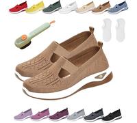 Donubiiu Scarpe Annelie, Annelie - La scarpa estiva che fa sentire la leggerezza, scarpe ortopediche da donna a piede largo, scarpe estive slip-on leggere, comode in rete ortopediche, f, 42 EU