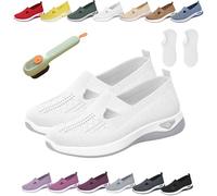Donubiiu Scarpe Annelie, Annelie - La scarpa estiva che fa sentire la leggerezza, scarpe ortopediche da donna a piede largo, scarpe estive slip-on leggere, comode in rete ortopediche, d, 41 EU