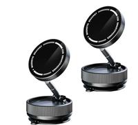 Donubiiu Snanlen 360° Magnetic Suction Phone Mount - The Ultimate Hands-Free Holder, 2025 New Suction Phone Holder, supporto sottovuoto per cellulare (2 x nero)
