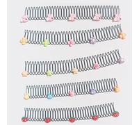 Donubiiu Stretchable Invisible Hair Clips, U Shape Hair Finishing Fixer Comb, Cute Invisible Hair Holder, Flexible Clip Shaped Set Accessory for Kids Toddlers Children (5Pcs)