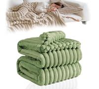 Donubiiu Super Soft Plush Blanket for the Couch, Fluffy Blankets, Thick Warm Throw Blankets, Couch Blanket, for Room Decor, Living & Snuggle Blankets, Bedspread (Green,Tartan,M(100 * 150cm))