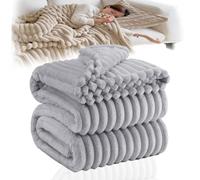 Donubiiu Super Soft Plush Blanket for the Couch, Fluffy Blankets, Thick Warm Throw Blankets, Couch Blanket, for Room Decor, Living & Snuggle Blankets, Bedspread (Gray,Tartan,XL(150 * 200cm))