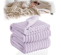 Donubiiu Super Soft Plush Blanket for the Couch, Fluffy Blankets, Thick Warm Throw Blankets, Couch Blanket, for Room Decor, Living & Snuggle Blankets, Bedspread (Purple,Tartan,L(120 * 200cm))