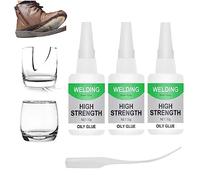 Donubiiu Welding High-strength Oily Glue, 30ML Oily Glue, High-Strength Oily Glue, Uniglue Universal Super Glue, Waterproof Repair Adhesive For Metal, Leather, Ceramics, Wood, Glass (3Pcs)