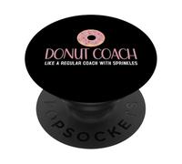 Donut Coach come un allenatore regolare con coach divertente coach PopSockets PopGrip Adesivo