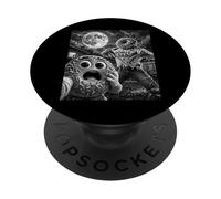 Donut Dad Funny Vintage Horror Graphic Uomo Luna Man Selfie PopSockets PopGrip Adesivo