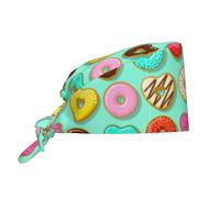 Donut Donna Uomo Cappellino da Chef Riutilizzabile Cuffia Cucina Traspirante Cappelli da Lavoro per Adulti Cucinare Servizio di Ristorazione