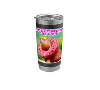 Donut Don't Worry Be Capy, divertente design per amanti di Capybara Bicchiere termico in acciaio inox doppia parete