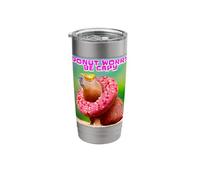 Donut Don't Worry Be Capy, divertente design per amanti di Capybara Bicchiere termico in acciaio inox doppia parete