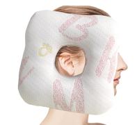 Donut Ear Piercing Pillow - 11.02x11.02x2.76 Inches Earring Pillow, O-Shaped Pillows With An Ear Hole For Side Sleepers, O-Shaped With An Ears Hole For Side Sleepers, Adjustable Polyester And Cotton