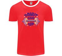 Donut Give Up Divertente Palestra Bodybuilding Uomo Ringer Fotl
