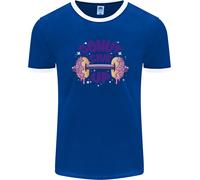 Donut Give Up Divertente Palestra Bodybuilding Uomo Ringer Fotl