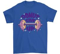 Donut Give Up Divertente Palestra Bodybuilding Uomo T-Shirt 100% Cotone