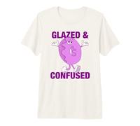 Donut Glazed And Confused - Funny Doughnut Maglietta Premium
