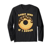 Donut Mind If I Dough Kawaii Carino Divertente Maglia a Manica