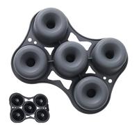 Donut Molds, Air Fryer Donut Pans Silicone Mold, Reusable Bagel Maker, Non-Stick Baking Pan for Home Kitchen, Christmas, and Party Desserts, 8.27 x 6.3 x 2.36 inches