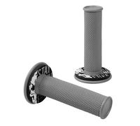 Donut Off-Road Grips, manopole universali Grigio Grigio • Coppia in gomma Moto