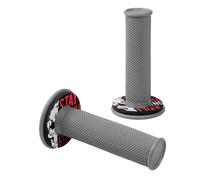 Donut Off-Road Grips, manopole universali - Grigio - Rosso