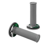 Donut Off-Road Grips, manopole universali Grigio Verde • Coppia in gomma Moto