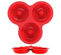 Donut Pan 3-Cavity - Reusable Food Grade Baking Tray for Homemade Donuts, Cookie Bagels & Breakfast Treats, Non-Stick Mold for Beginners and Bakers, Ideal for Kitchen Holiday Birthday Party Cooking