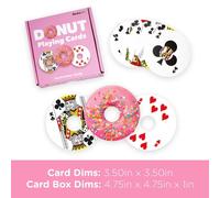 DONUT SHAPED PLAYING CARDS CARTE DA GIOCO AQUARIUS ENT