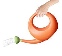 Donut Shaped Watering Can | Vibrant Orange Long Spout Pot | Precise Flow Nozzle For Flowers Succulents Vegetables Herbs Potted Plants, Fun Aesthetic Garden Tool & Gift For Plant Lovers