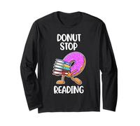 Donut Smetti di Leggere Maglia a Manica