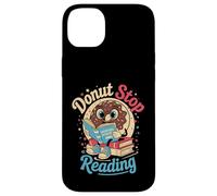 Donut Stop Reading Carino Divertente Insegnante Ritorno a Scuola Custodia per iPhone 14 Plus