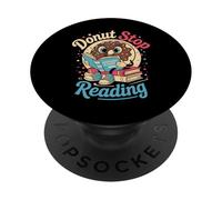 Donut Stop Reading Carino Divertente Insegnante Ritorno a Scuola PopSockets PopGrip Adesivo