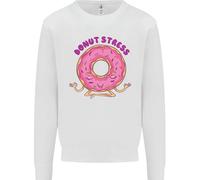Donut Stress Divertente Don'T Stress Yoga Scherzo Bambini Felpa Maglione